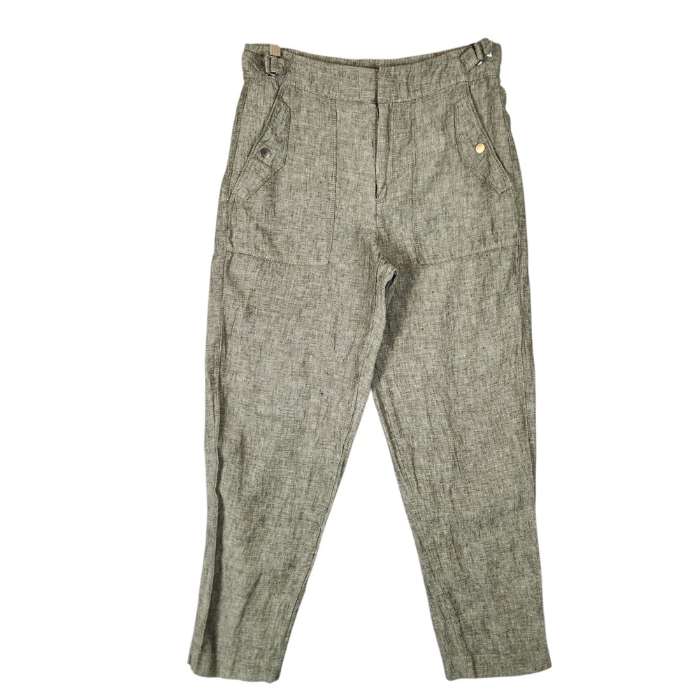 Athleta Straight-Leg Pants in Heathered Olive